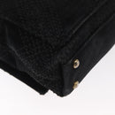 CHANEL Wild Stitch Chain Shoulder Bag Wildleder Schwarz Gold CC Auth bs34950A-17