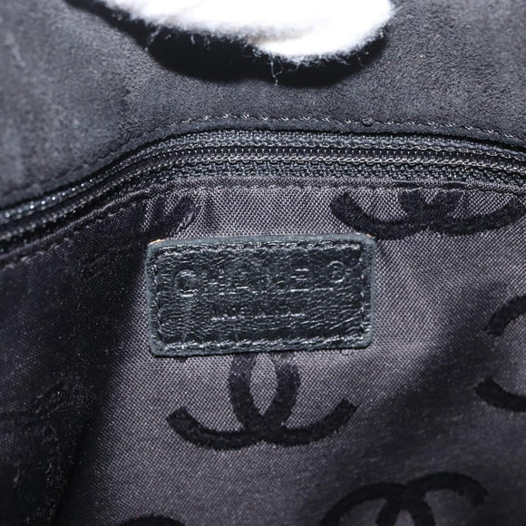 CHANEL Wild Stitch Chain Shoulder Bag Wildleder Schwarz Gold CC Auth bs34950A