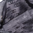 CHANEL Wild Stitch Chain Shoulder Bag Wildleder Schwarz Gold CC Auth bs34950A-11