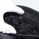 CHANEL Wild Stitch Chain Shoulder Bag Wildleder Schwarz Gold CC Auth bs34950A-25