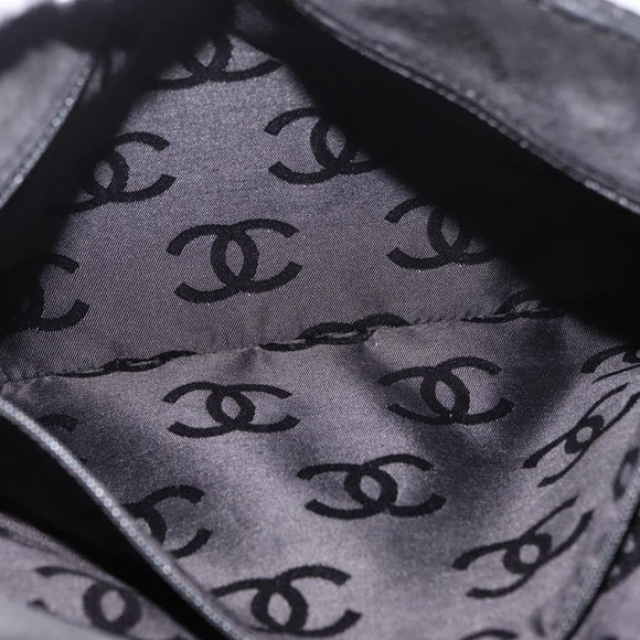 CHANEL Wild Stitch Chain Shoulder Bag Wildleder Schwarz Gold CC Auth bs34950A