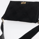 CHANEL Wild Stitch Chain Shoulder Bag Wildleder Schwarz Gold CC Auth bs34950A-7
