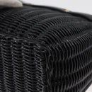 Miu Miu Shoulder Bag Straw Black Gold Auth bs34953V-9