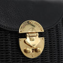 Miu Miu Shoulder Bag Straw Black Gold Auth bs34953V-17