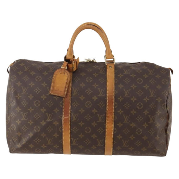 LOUIS VUITTON Monogram Keepall 50 Boston Bag M41426 LV Auth bs34957