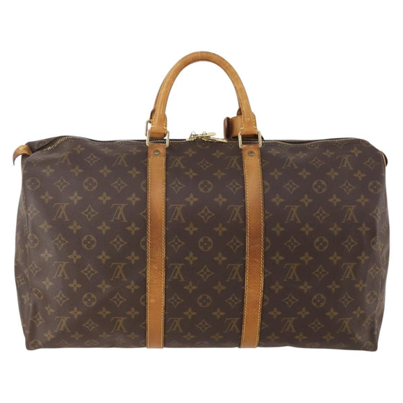 LOUIS VUITTON Monogram Keepall 50 Boston Bag M41426 LV Auth bs34957