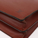 LOUIS VUITTON Epi Capuchin Shoulder Bag Brown M52343 LV Auth bs34963-14