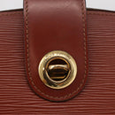 LOUIS VUITTON Epi Capuchin Shoulder Bag Brown M52343 LV Auth bs34963-17