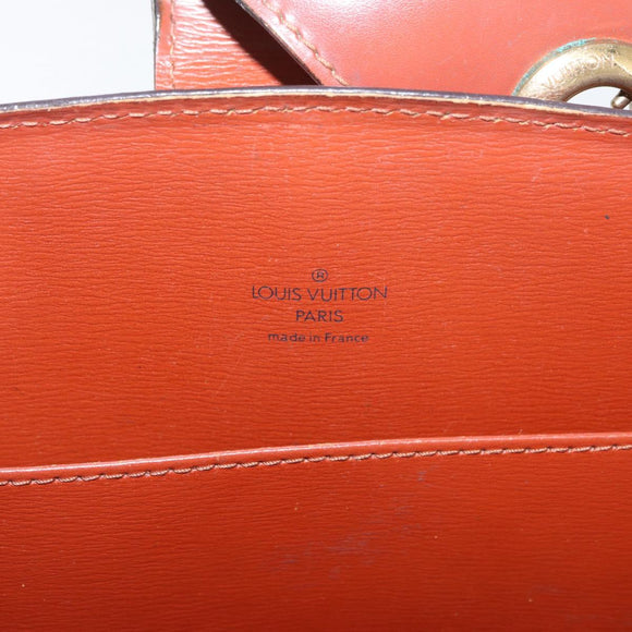 LOUIS VUITTON Epi Capuchin Shoulder Bag Brown M52343 LV Auth bs34963