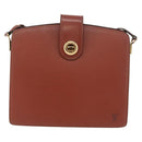 LOUIS VUITTON Epi Capuchin Shoulder Bag Brown M52343 LV Auth bs34963-13