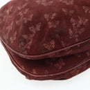 BOTTEGA VENETA Shoulder Bag Suede Bordeaux Gold Auth bs34964-14