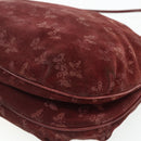 BOTTEGA VENETA Shoulder Bag Suede Bordeaux Gold Auth bs34964-15