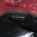 BOTTEGA VENETA Shoulder Bag Suede Bordeaux Gold Auth bs34964-10