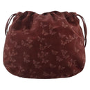BOTTEGA VENETA Shoulder Bag Suede Bordeaux Gold Auth bs34964-13