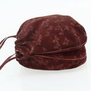 BOTTEGA VENETA Shoulder Bag Suede Bordeaux Gold Auth bs34964-3