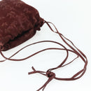 BOTTEGA VENETA Shoulder Bag Suede Bordeaux Gold Auth bs34964-7