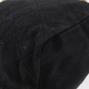 PRADA Chain Shoulder Bag Suede Black Gold Auth bs34965-15