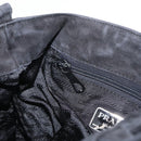 PRADA Chain Shoulder Bag Suede Black Gold Auth bs34965-21