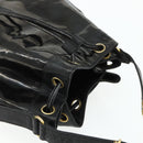CHANEL Tas Ketting Schoudertas Lakleer Zwart Goud CC Auth bs34966-6