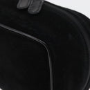 GUCCI Horsebit Vanity Bag Hand Bag Suede Black Silver 032 1705 0141 Auth bs34967-11