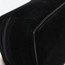 GUCCI Horsebit Vanity Bag Hand Bag Suede Black Silver 032 1705 0141 Auth bs34967-12