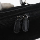 GUCCI Horsebit Vanity Bag Hand Bag Suede Black Silver 032 1705 0141 Auth bs34967-14