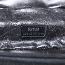 GUCCI Horsebit Vanity Bag Hand Bag Suede Black Silver 032 1705 0141 Auth bs34967-15