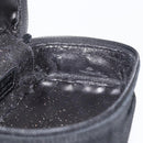 GUCCI Horsebit Vanity Bag Hand Bag Suede Black Silver 032 1705 0141 Auth bs34967-18