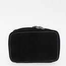 GUCCI Horsebit Vanity Bag Hand Bag Suede Black Silver 032 1705 0141 Auth bs34967-9