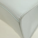 BALENCIAGA Hour Glass Hand Bag Leather 2way White Silver 592833 Auth bs34969M-16