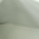 BALENCIAGA Hour Glass Hand Bag Leather 2way White Silver 592833 Auth bs34969M-24