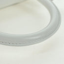 BALENCIAGA Hour Glass Hand Bag Leather 2way White Silver 592833 Auth bs34969M-7