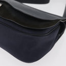 HERMES Sac Colorado MM Shoulder Bag Leather Navy Silver Auth bs34970V-15