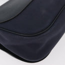 HERMES Sac Colorado MM Shoulder Bag Leather Navy Silver Auth bs34970V-16