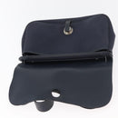 HERMES Sac Colorado MM Shoulder Bag Leather Navy Silver Auth bs34970V-10