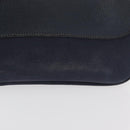 HERMES Sac Colorado MM Shoulder Bag Leather Navy Silver Auth bs34970V-3