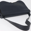 HERMES Sac Colorado MM Shoulder Bag Leather Navy Silver Auth bs34970V-7