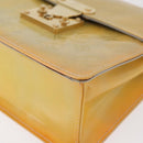 LOUIS VUITTON Monogram Vernis Spring Street Hand Bag Gris M91029 Auth bs34973A-11