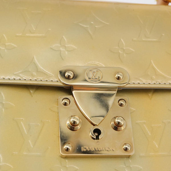 LOUIS VUITTON Monogram Vernis Spring Street Hand Bag Gris M91029 Auth bs34973A