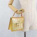 LOUIS VUITTON Monogram Vernis Spring Street Hand Bag Gris M91029 Auth bs34973A-21