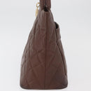 CHANEL Reissue Tote Bag Caviar Skin Brown Gold CC Auth bs34981A-4