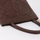 CHANEL Reissue Tote Bag Caviar Skin Brown Gold CC Auth bs34981A-6