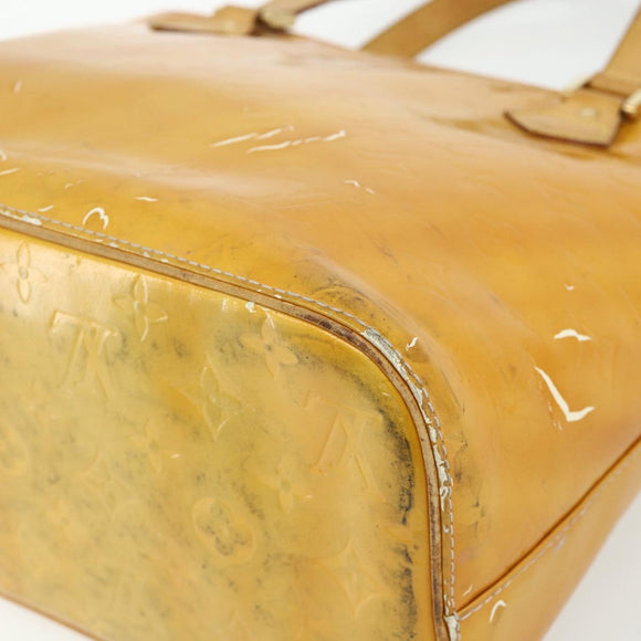 LOUIS VUITTON Monogram Vernis Houston Hand Bag Gris M91053 LV Auth bs34983
