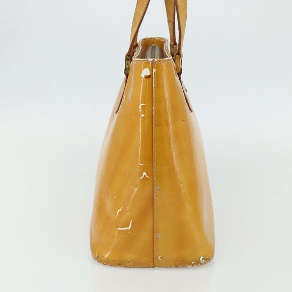 LOUIS VUITTON Monogram Vernis Houston Hand Bag Gris M91053 LV Auth bs34983