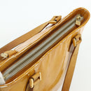 LOUIS VUITTON Monogram Vernis Houston Hand Bag Gris M91053 LV Auth bs34983-6