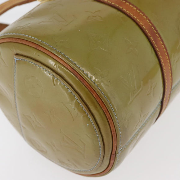 LOUIS VUITTON Monogram Vernis Bedford Hand Bag Baby Blue M91007 LV Auth bs34984