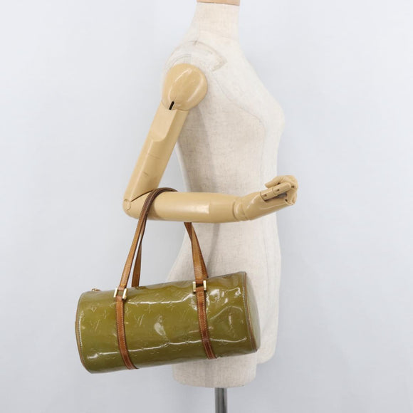 LOUIS VUITTON Monogram Vernis Bedford Hand Bag Baby Blue M91007 LV Auth bs34984