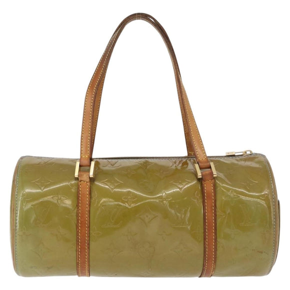 LOUIS VUITTON Monogram Vernis Bedford Hand Bag Baby Blue M91007 LV Auth bs34984