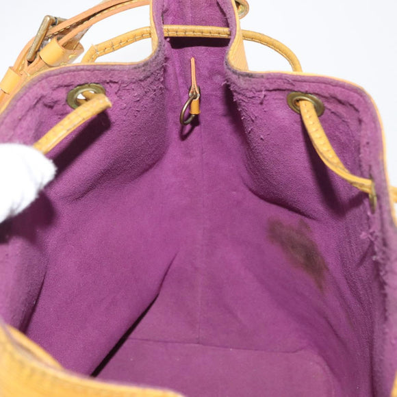 LOUIS VUITTON Epi Petit Noe Shoulder Bag Yellow M44109 LV Auth bs34985