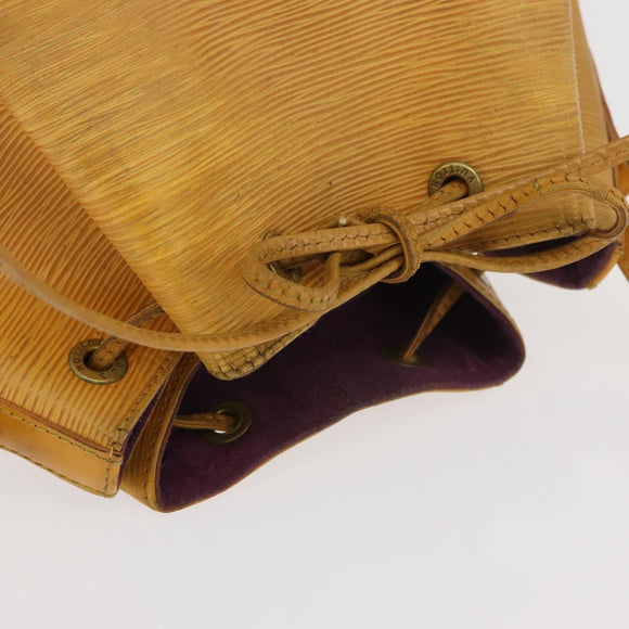 LOUIS VUITTON Epi Petit Noe Shoulder Bag Yellow M44109 LV Auth bs34985